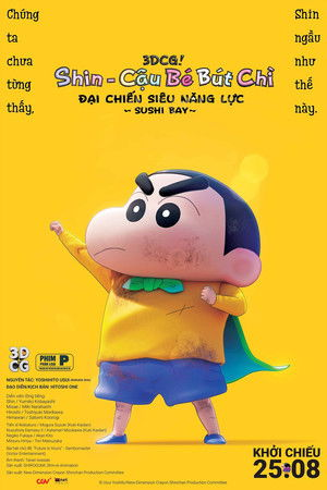 Shin - Cậu Bé Bút Chì 31: Đại Chiến Siêu Năng Lực ~ Sushi Bay ~ Vietsub - Yêu Anime